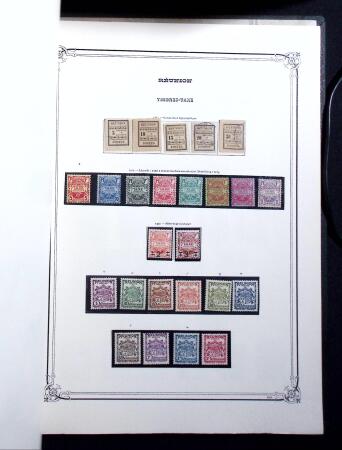 1885-1975 Belle collection de la Réunion en deux albums,