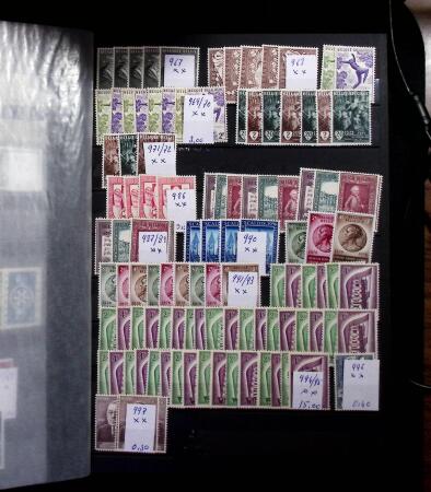 1858-2018, Mostly never hinged collection with duplication