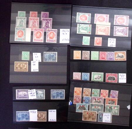 1858-2018, Mostly never hinged collection with duplication