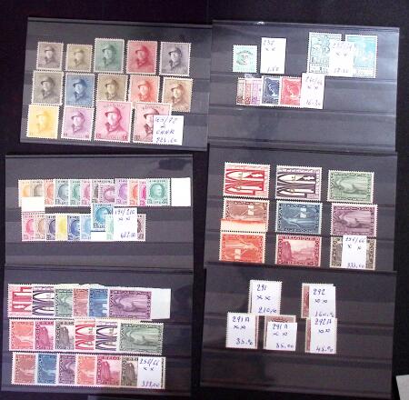 1858-2018, Mostly never hinged collection with duplication