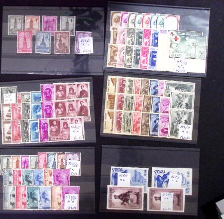 1858-2018, Mostly never hinged collection with duplication