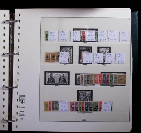 1850-2018, Chiefly never hinged collection plus some