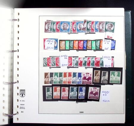 1850-2018, Chiefly never hinged collection plus some