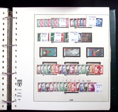 1850-2018, Chiefly never hinged collection plus some