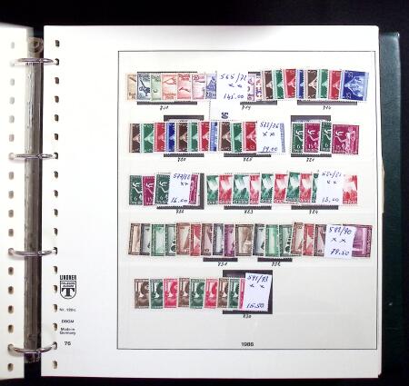 1850-2018, Chiefly never hinged collection plus some