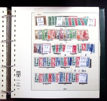 1850-2018, Chiefly never hinged collection plus some