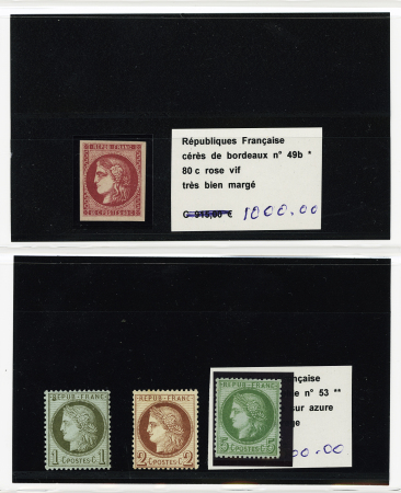 1849-1945, Magnifique ensemble de pièces choisies
