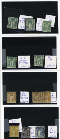 1849-1945, Magnifique ensemble de pièces choisies