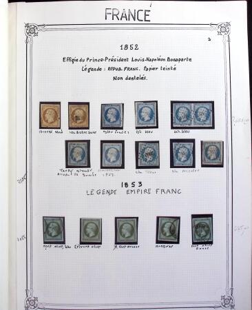 1849-2000, Importante et belle collection de France