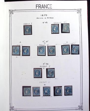 1849-2000, Importante et belle collection de France