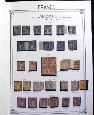 1849-2000, Importante et belle collection de France