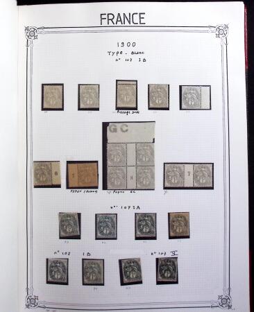 1849-2000, Importante et belle collection de France