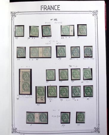 1849-2000, Importante et belle collection de France