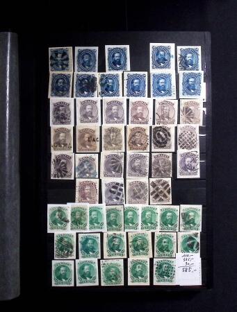 1843-1947, Stockbook crammed with Dom Pedros showing