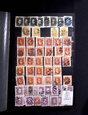 1843-1947, Stockbook crammed with Dom Pedros showing