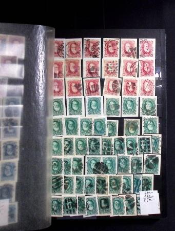 1843-1947, Stockbook crammed with Dom Pedros showing