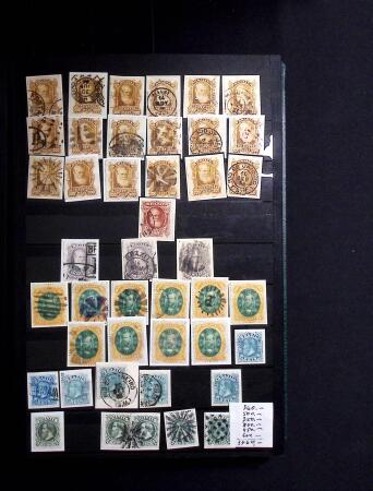 1843-1947, Stockbook crammed with Dom Pedros showing
