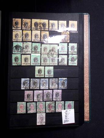 1843-1947, Stockbook crammed with Dom Pedros showing