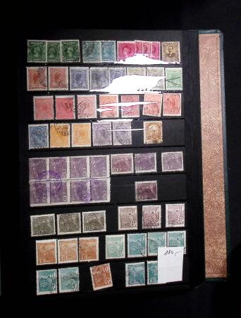 1843-1947, Stockbook crammed with Dom Pedros showing