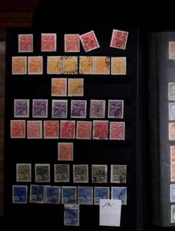 1843-1947, Stockbook crammed with Dom Pedros showing