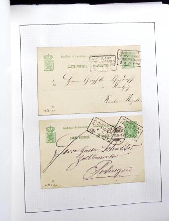 1852-1963, Old-time collection in two albums, good
