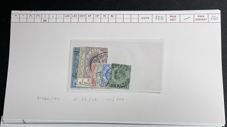 1886-1921 Nice lot of early Gibraltar sorted on cards,
