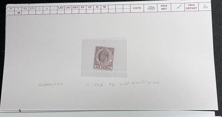 1886-1921 Nice lot of early Gibraltar sorted on cards,
