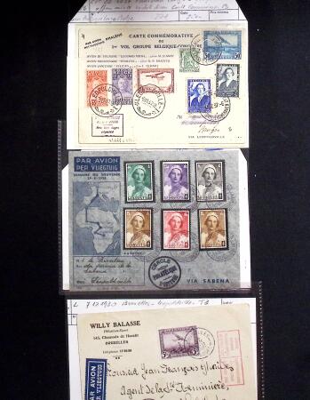 1849-1970, Small stock of mint and used Belgium in