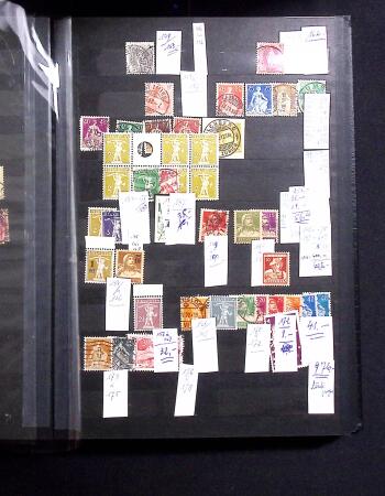 1854-2000, Small estate 8 stockbooks plus one box showing