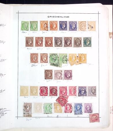 1860-1924, Old-time collection on pages showing a very