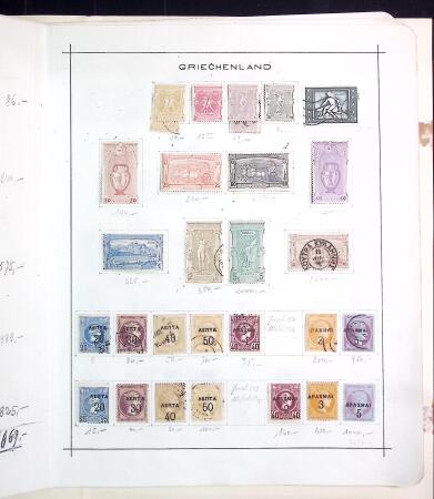 1860-1924, Old-time collection on pages showing a very