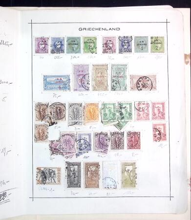 1860-1924, Old-time collection on pages showing a very