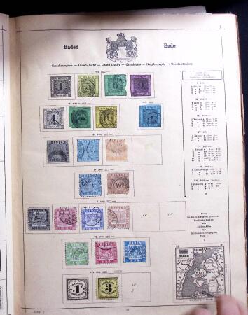 1841-1960, Attractive old-time collection in Schaubek