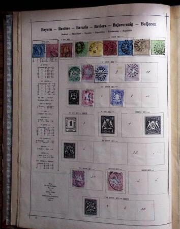 1841-1960, Attractive old-time collection in Schaubek