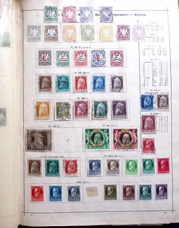 1841-1960, Attractive old-time collection in Schaubek