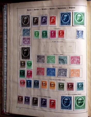 1841-1960, Attractive old-time collection in Schaubek