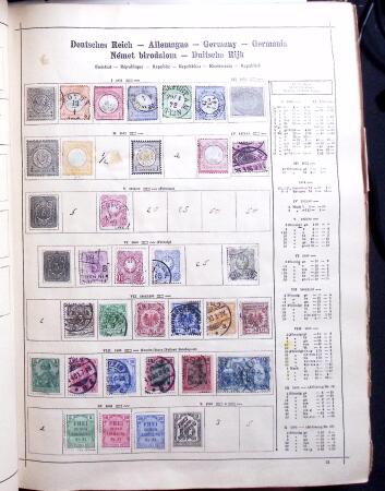 1841-1960, Attractive old-time collection in Schaubek