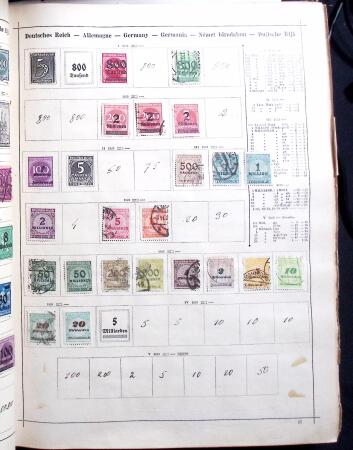 1841-1960, Attractive old-time collection in Schaubek