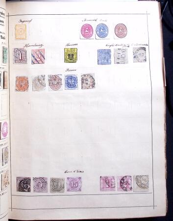 1841-1960, Attractive old-time collection in Schaubek