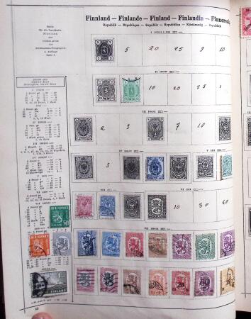 1841-1960, Attractive old-time collection in Schaubek
