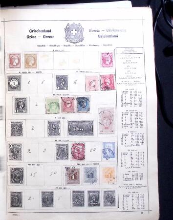 1841-1960, Attractive old-time collection in Schaubek
