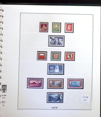 1912-2021, Mint collection of Switzerland in seven