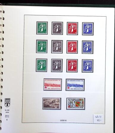 1912-2021, Mint collection of Switzerland in seven