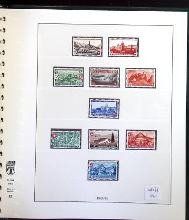 1912-2021, Mint collection of Switzerland in seven