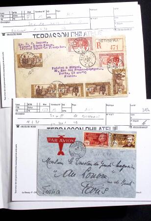 1892-1950 Collection surtout de neufs d'Afrique en 3