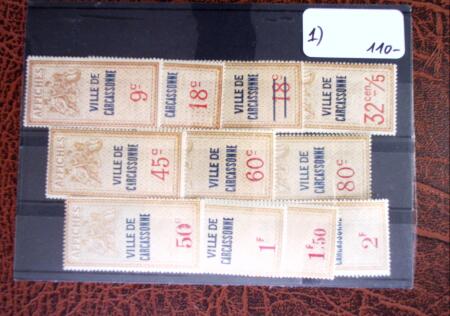 1926 Exceptionnelle collection de timbres fiscaux pour