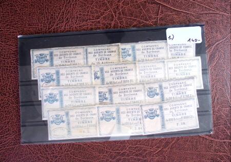 1926 Exceptionnelle collection de timbres fiscaux pour