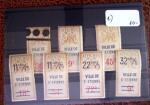 1926 Exceptionnelle collection de timbres fiscaux pour