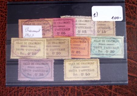 1926 Exceptionnelle collection de timbres fiscaux pour