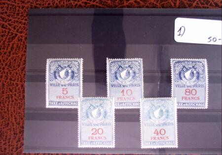 1926 Exceptionnelle collection de timbres fiscaux pour